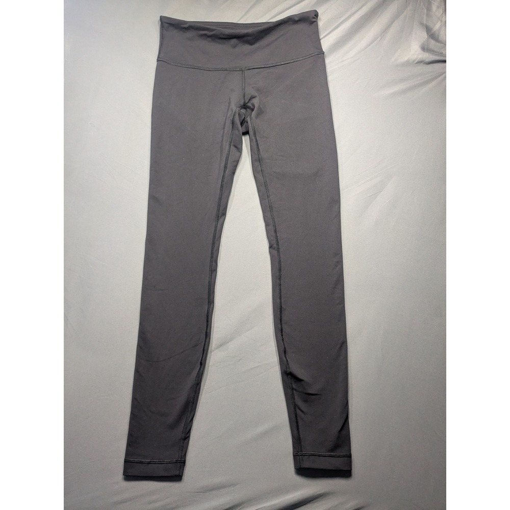 Lululemon Wunder Under Leggings Black High Rise Full Length Yoga Pants Size 6
